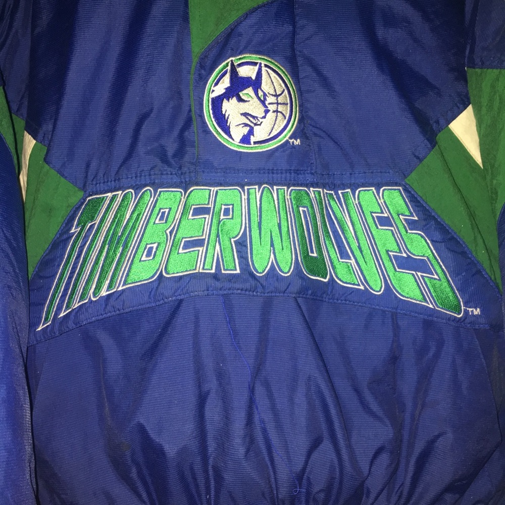 90's MN T-WOLVES STARTER JACKET - Picture 3 of 8